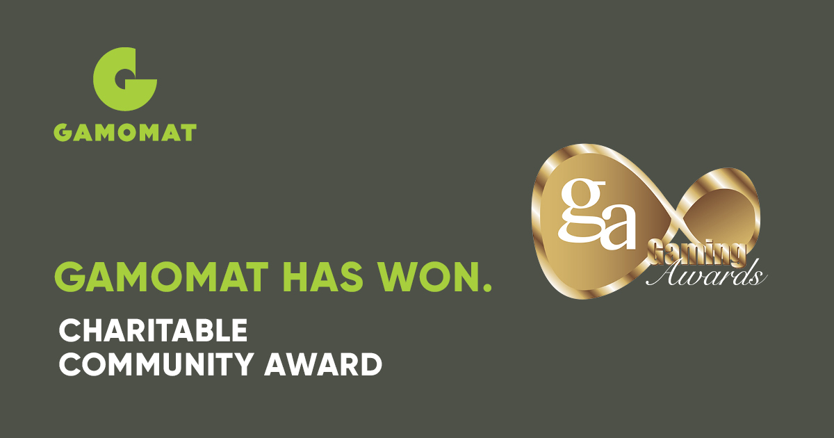 GAMOMAT wins Charitable Community Award at 2023 International Gaming Awards GAMOMAT wins Charitable Community Award at 2023 International Gaming Awards